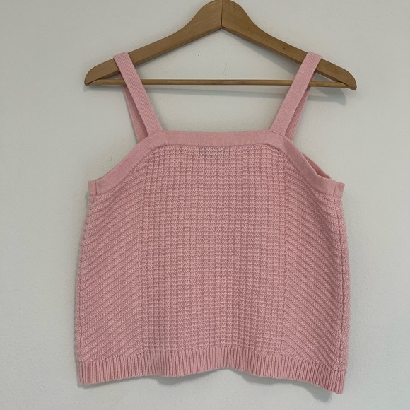 Sandy Liang Pink Knit Tank Top - Picture 8 of 11